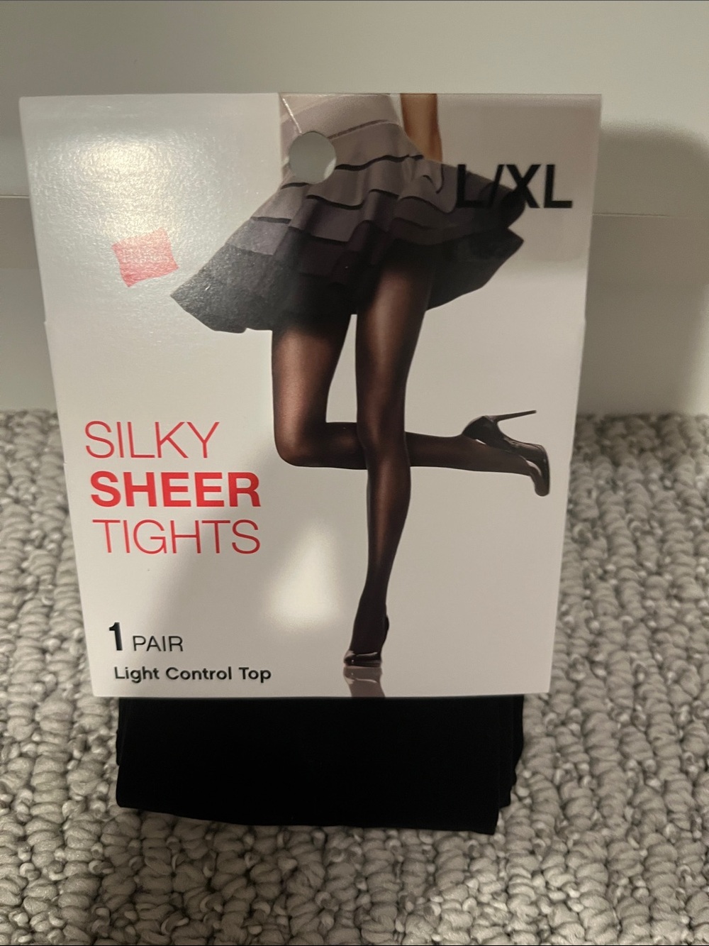 Hanes Silky Sheer Tights - Black
